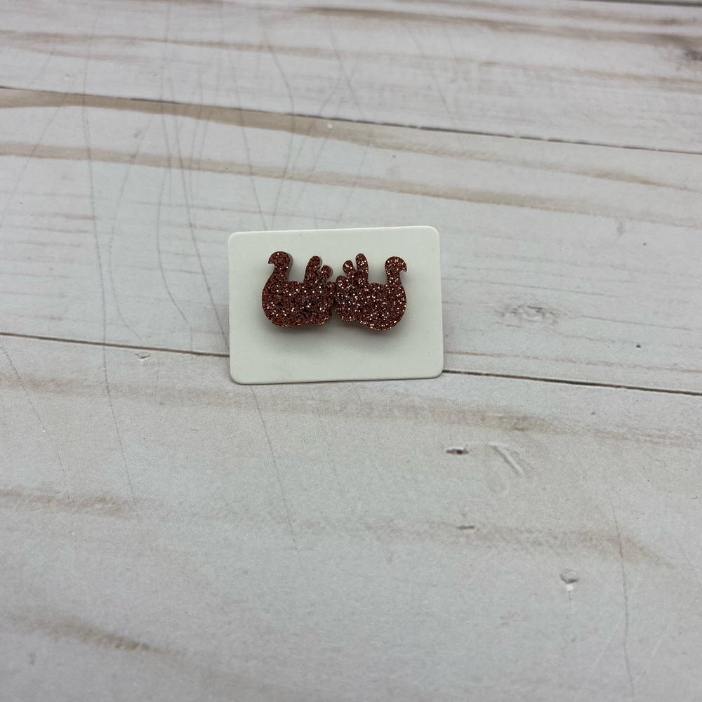Mall sparkles Acrylic Turkey Earrings